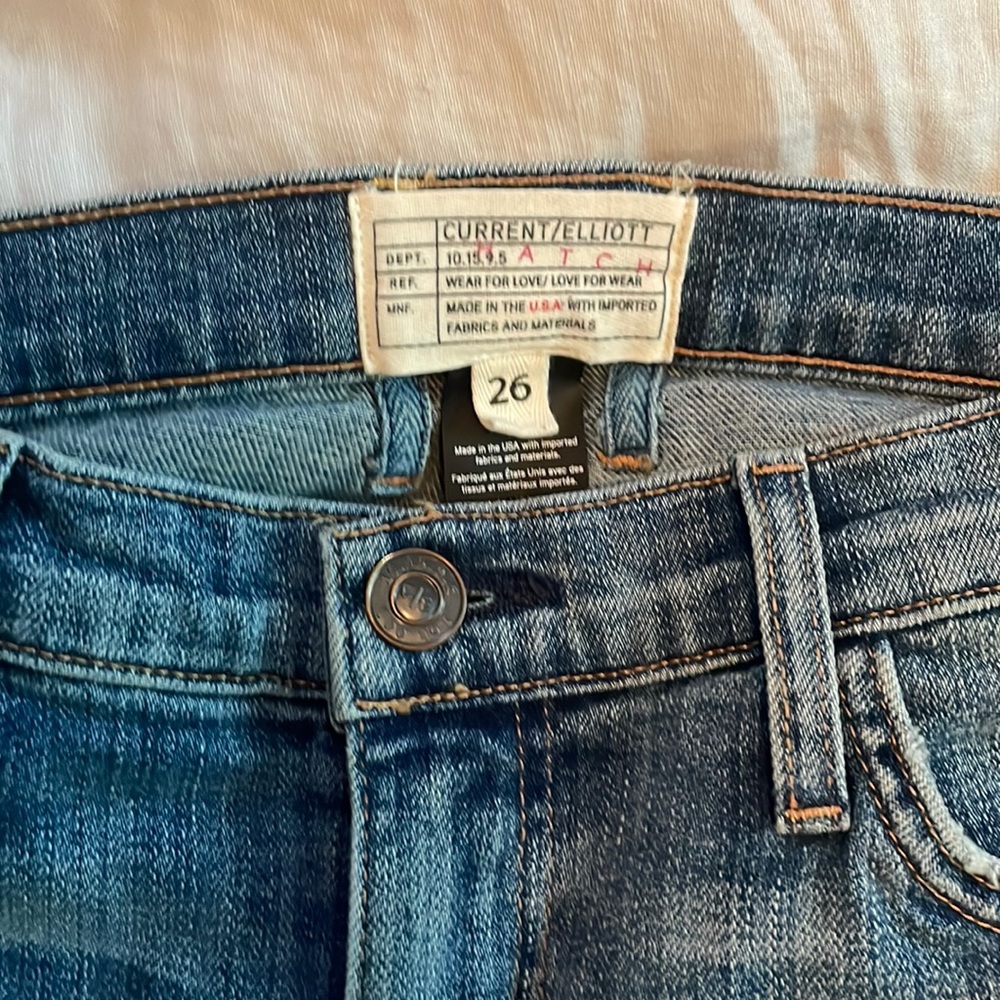 Current Elliott x Hatch maternity boyfriend jeans